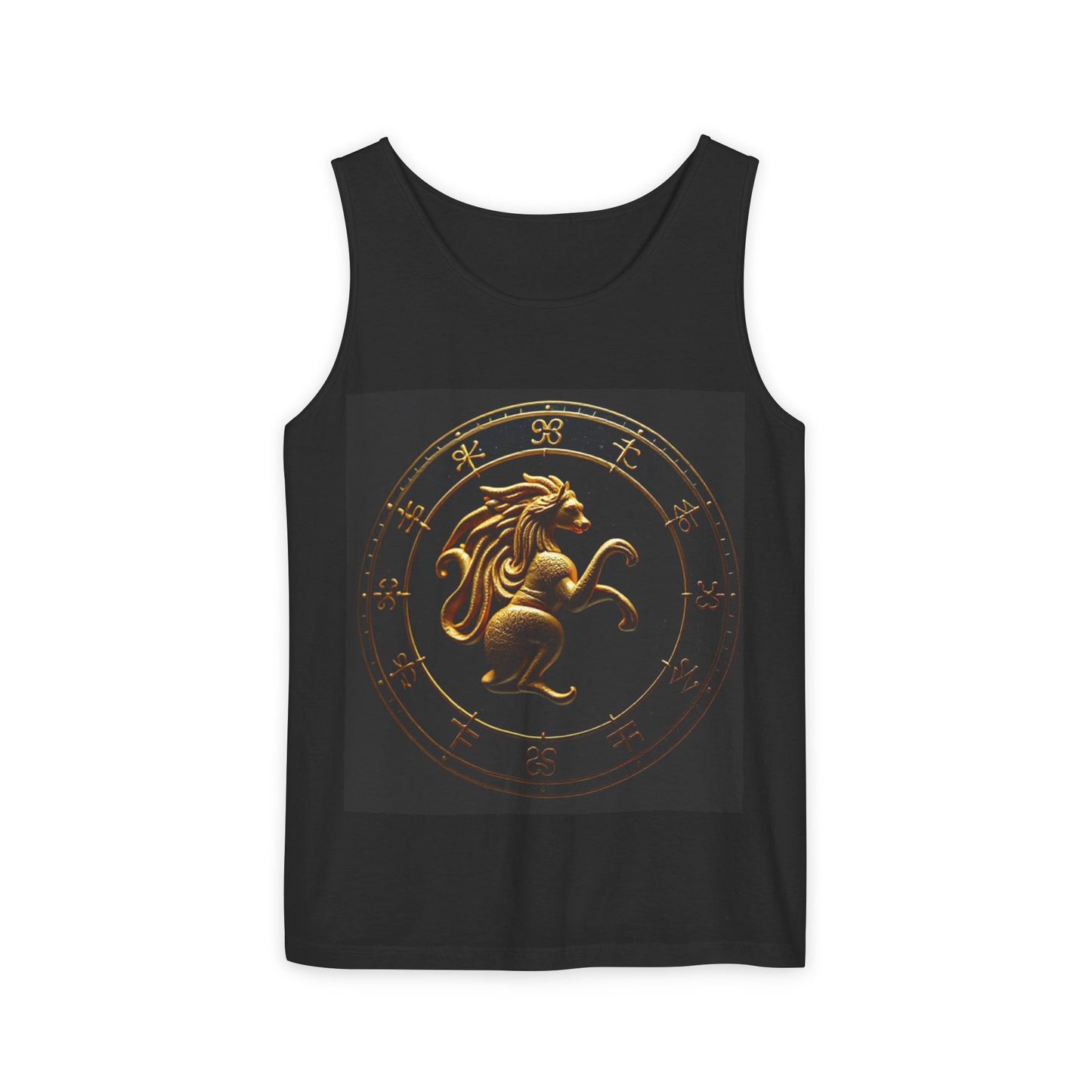 Unisex Garment-Dyed, Tank Top, Virgo Design, Planet Animal, 100% US cotton