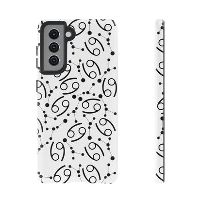 Tough Cases with the Cancer Zodiac sign for iPhone, Samsung Galaxy, and Google Pixel devices