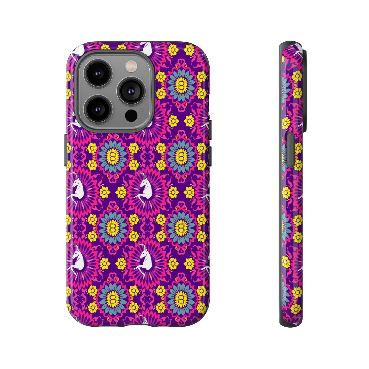 Tough Cases, Capricorn, Zodiac, Flower Pattern