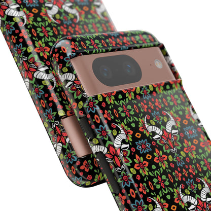 Tough Cases, Taurus, Zodiac v2, Flower Pattern