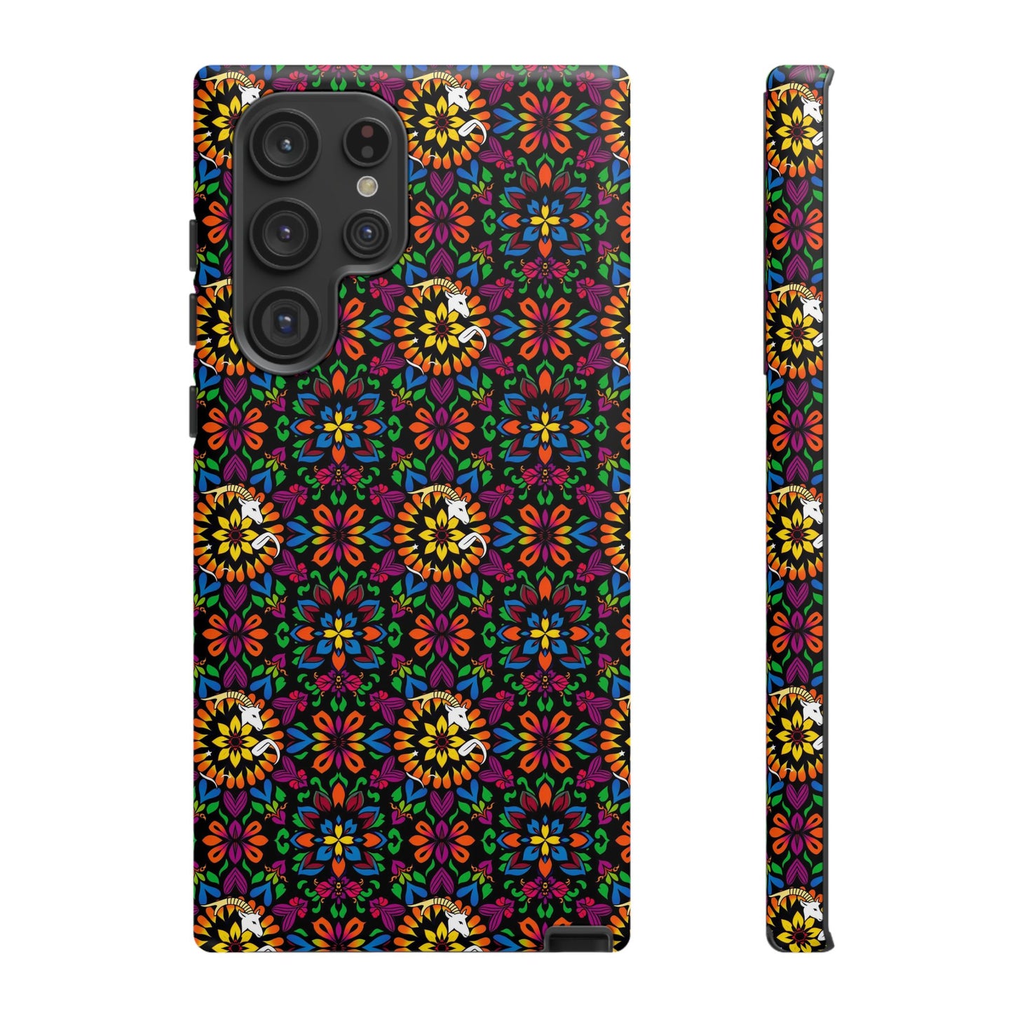 Tough Cases, Capricorn, Zodiac v2, Flower Pattern