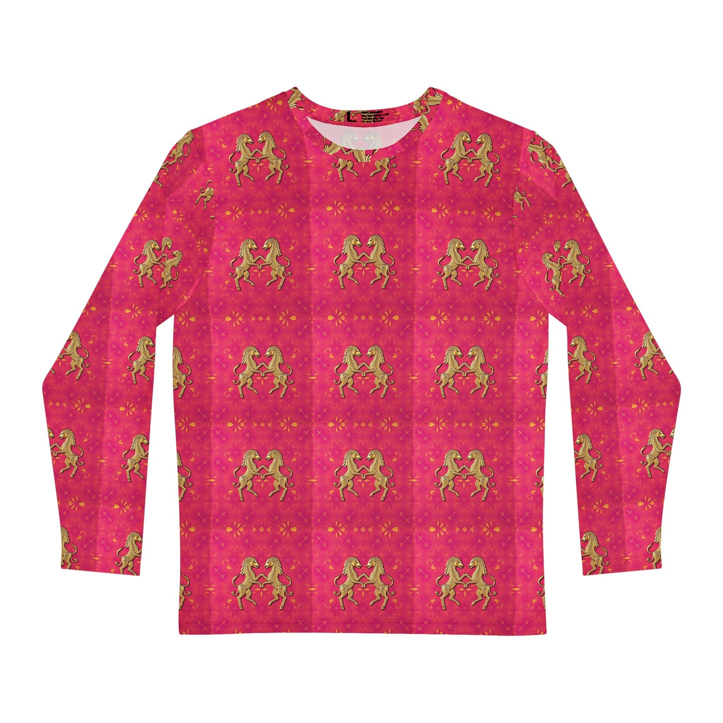 Men's Long Sleeve Shirt, (AOP), Gemini, Zodiac v1, Pattern