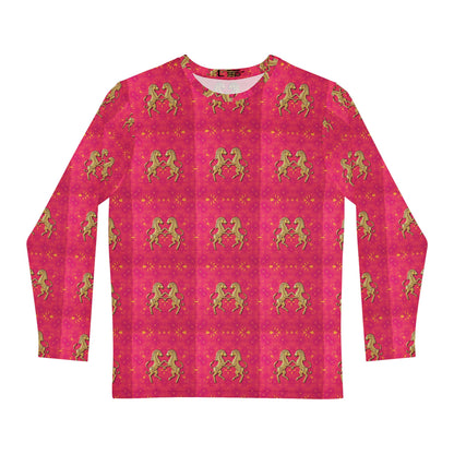 Men's Long Sleeve Shirt, (AOP), Gemini, Zodiac v1, Pattern