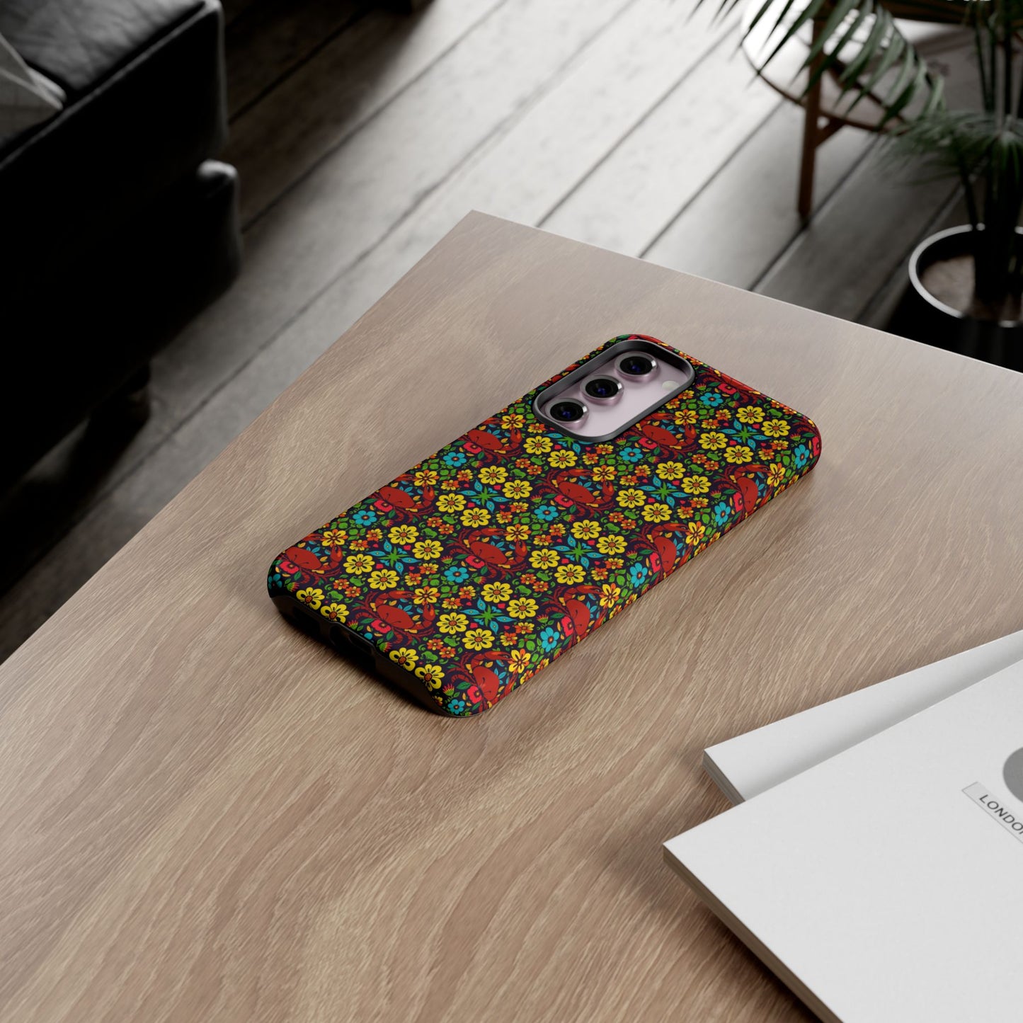 Tough Cases, Cancer, Zodiac v2, Flower Pattern