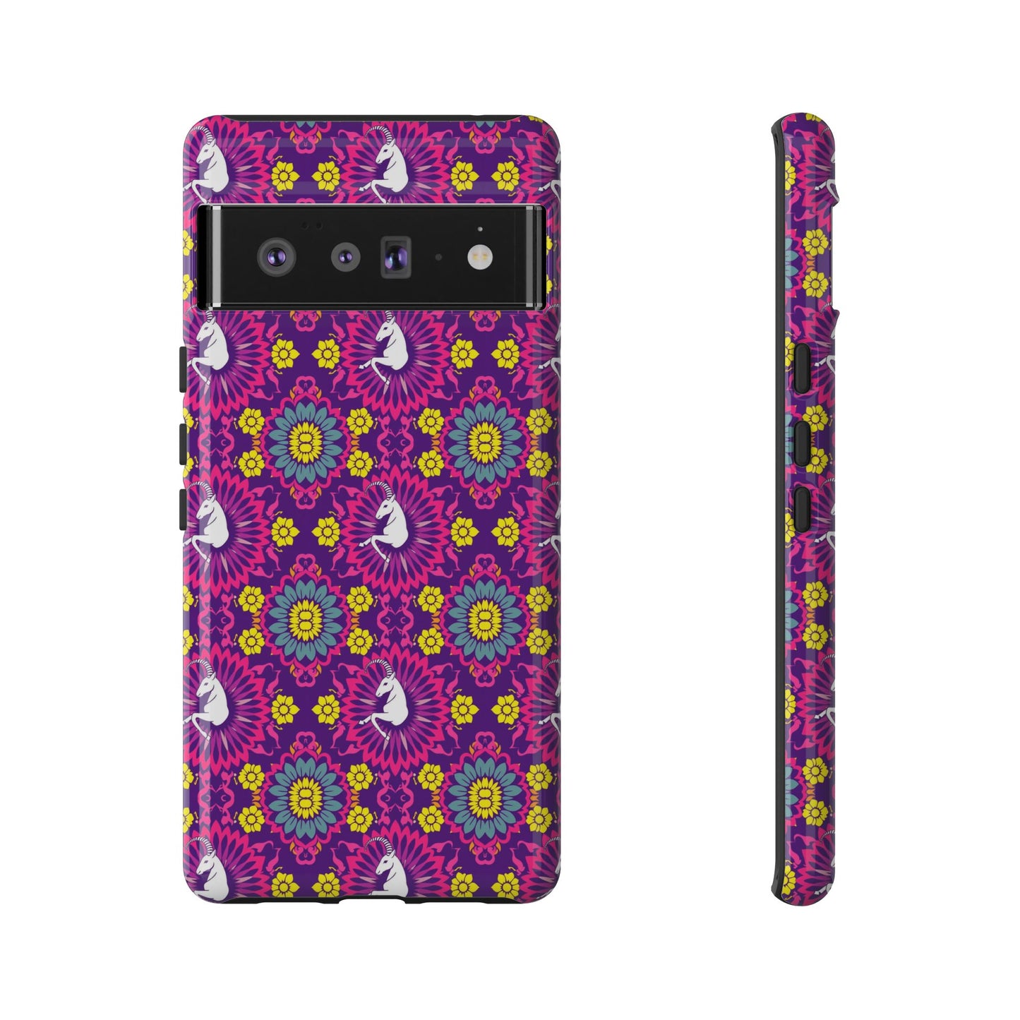 Tough Cases, Capricorn, Zodiac, Flower Pattern