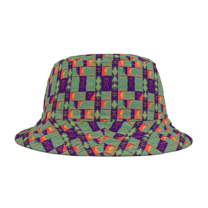 Bucket Hat, (AOP), Aquarius, Zodiac, Shape Pattern