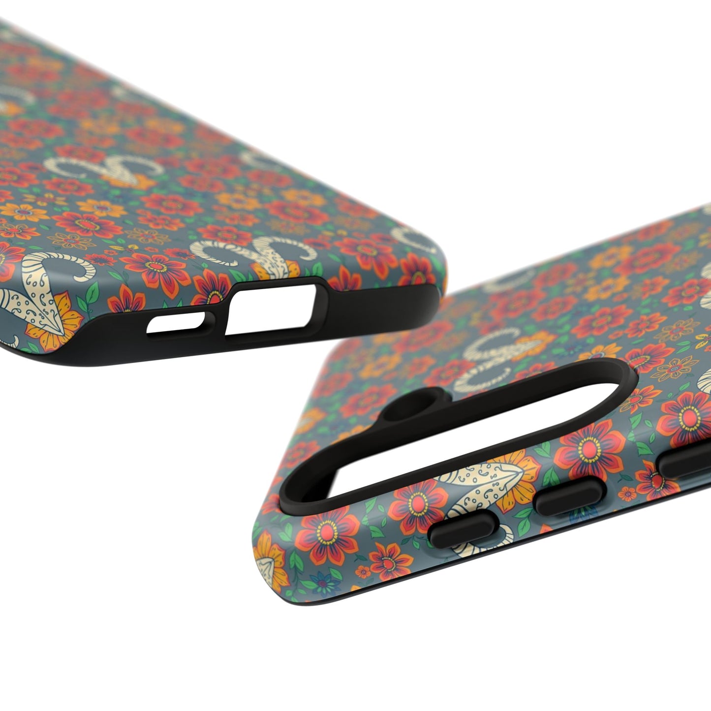 Tough Cases, Aries, Zodiac v3, Flower Pattern