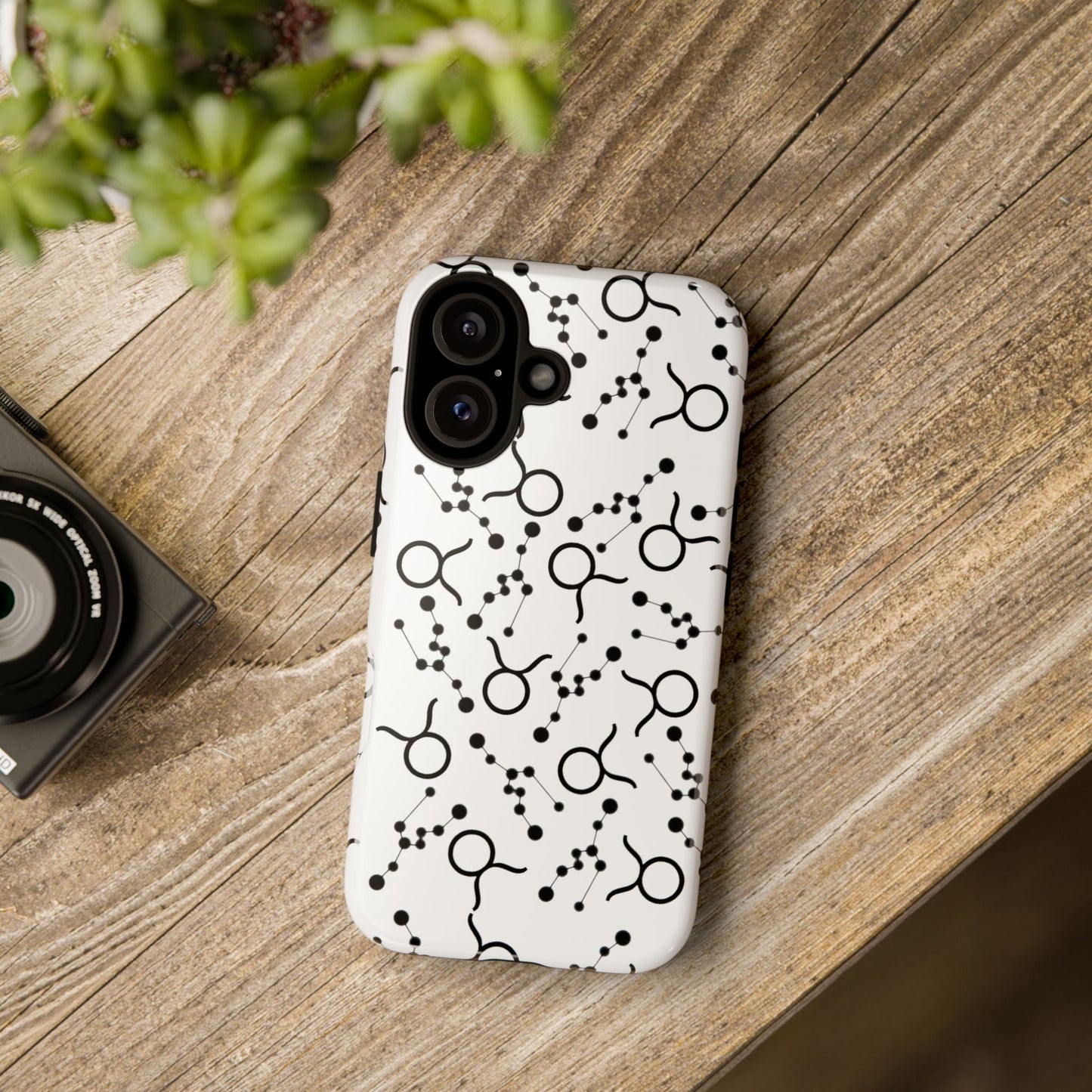 Tough Cases with the Taurus Zodiac sign for iPhone, Samsung Galaxy, and Google Pixel devices