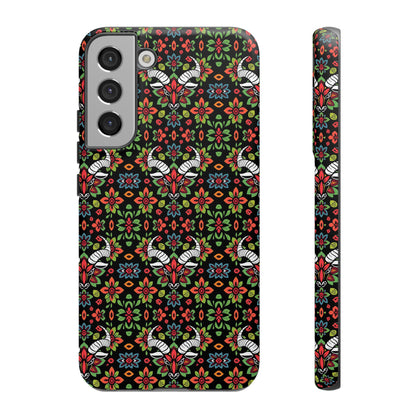 Tough Cases, Taurus, Zodiac v2, Flower Pattern