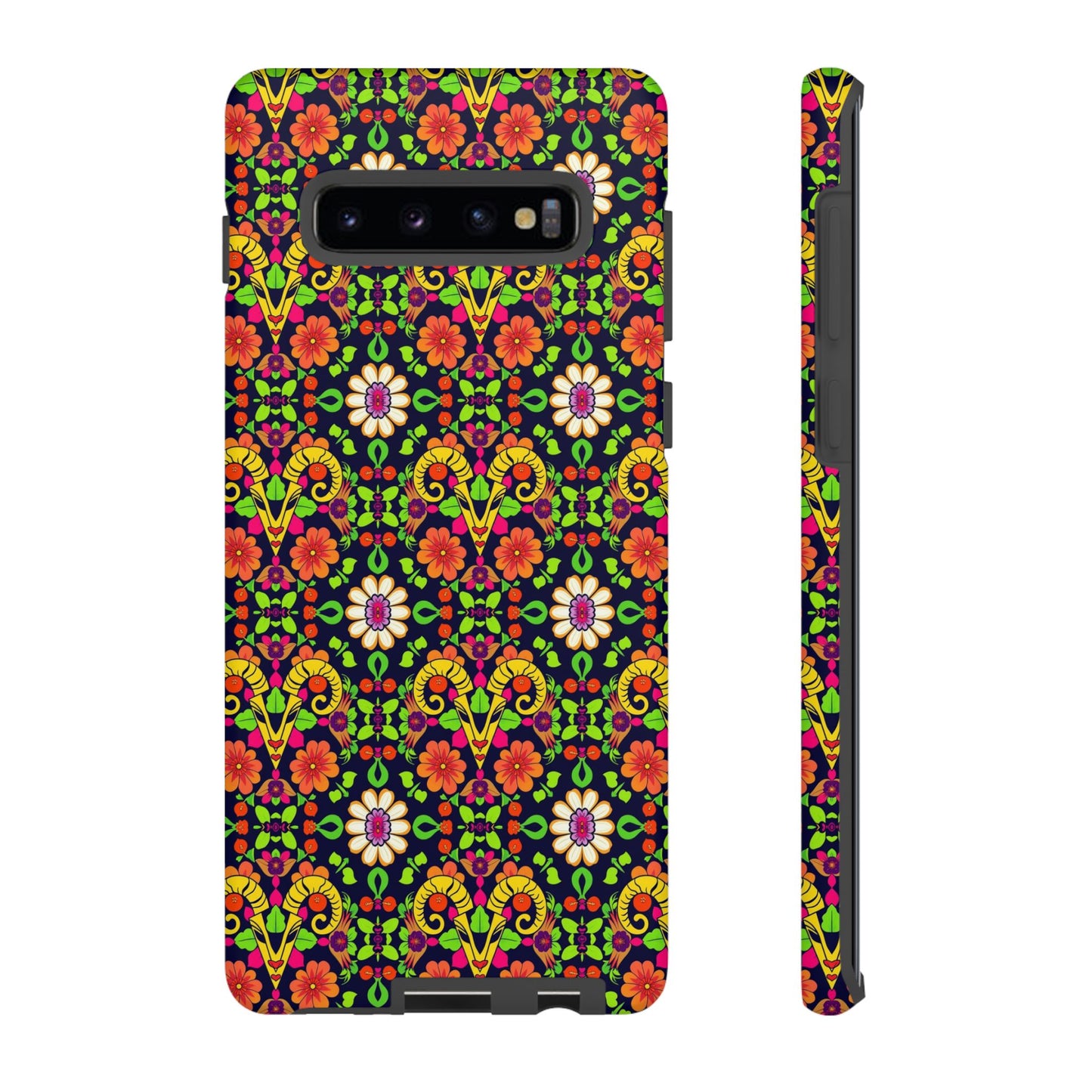Tough Cases, Aries, Zodiac v4, Flower Pattern