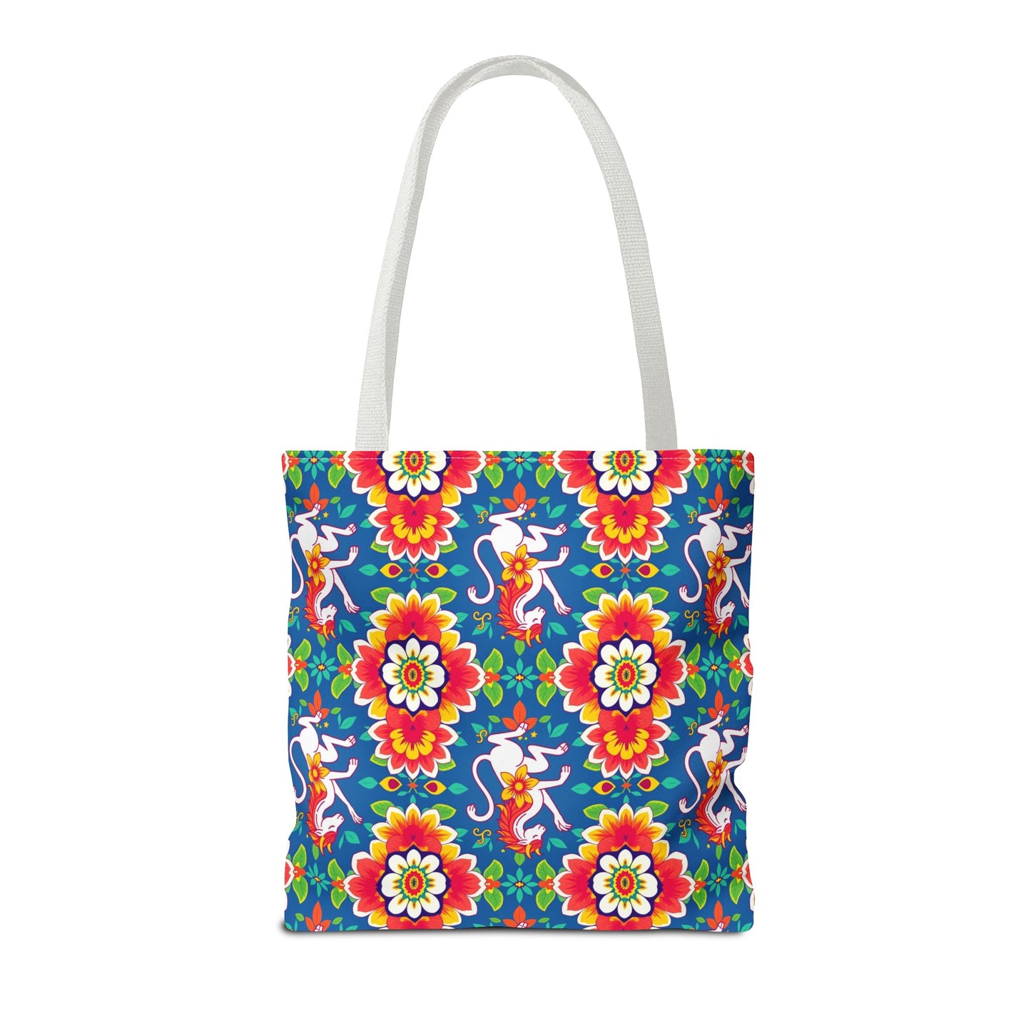 Tote Bag, (AOP), Virgo, Zodiac v2, Flower Pattern