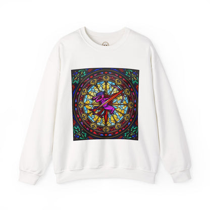 Unisex Heavy Blend™ Crewneck Sweatshirt, Glass 1, Sagittarius Zodiac Design