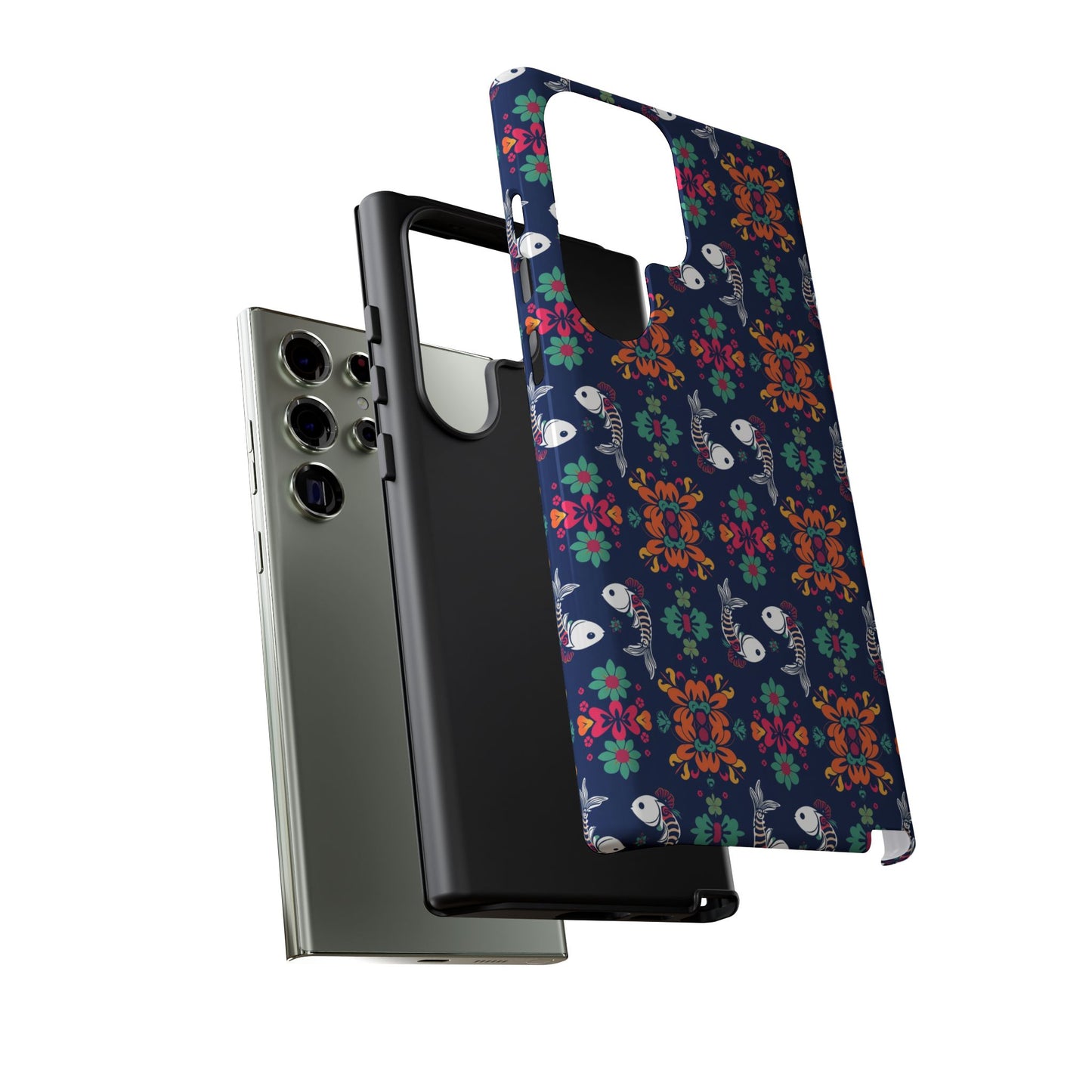 Tough Cases, Pisces, Zodiac, Flower Pattern