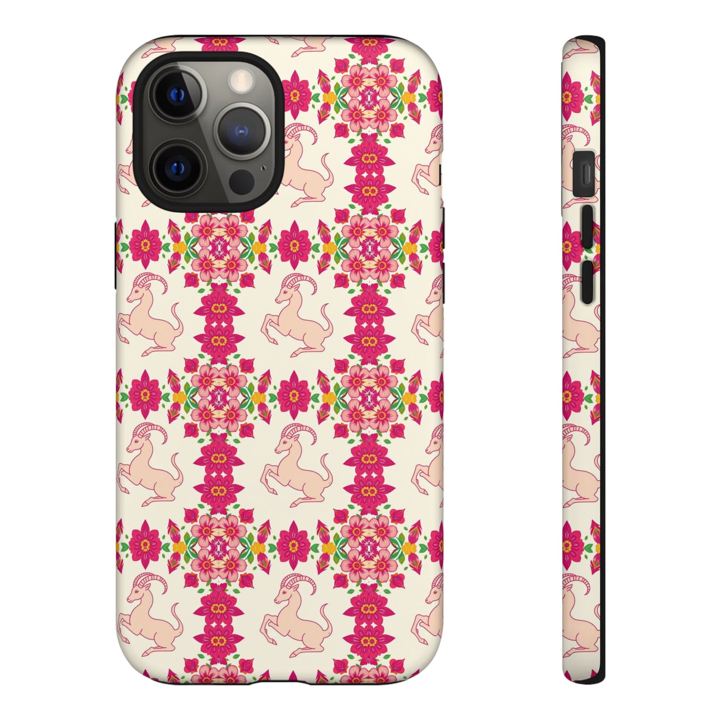 Tough Cases, Capricorn, Zodiac v3, Flower Pattern