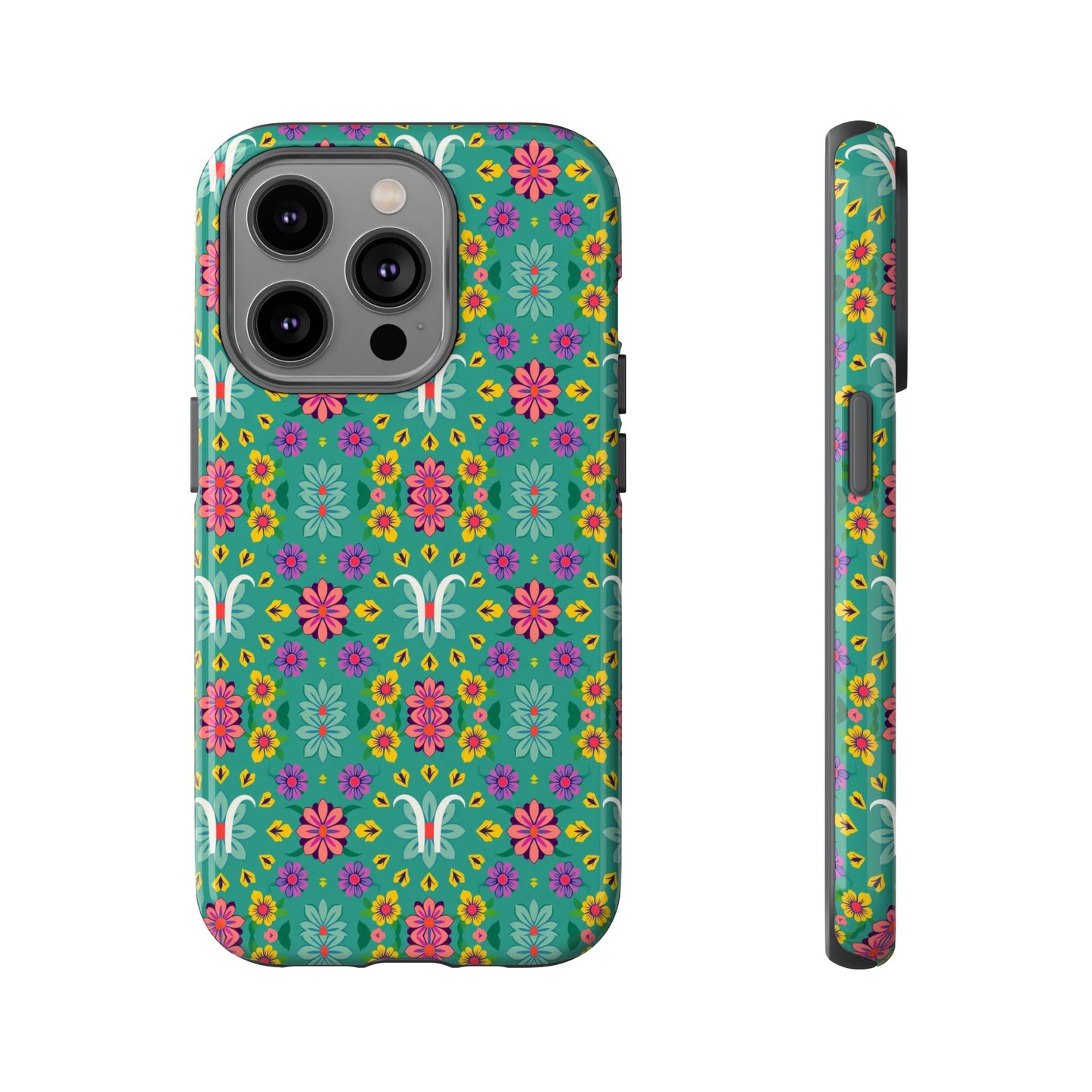 Tough Cases, Aquarius, Zodiac v4, Flower Pattern