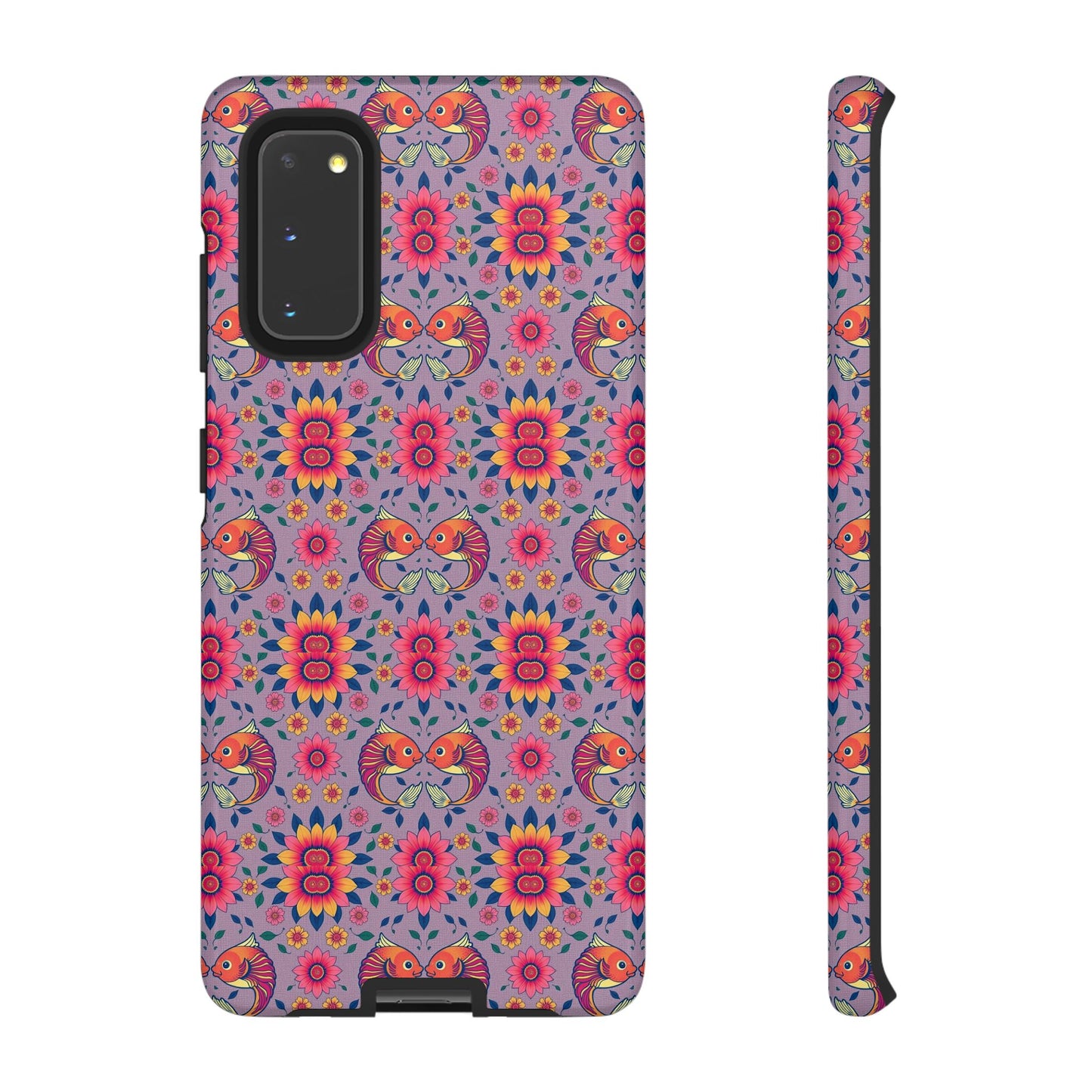 Tough Cases, Pisces, Zodiac v3, Flower Pattern
