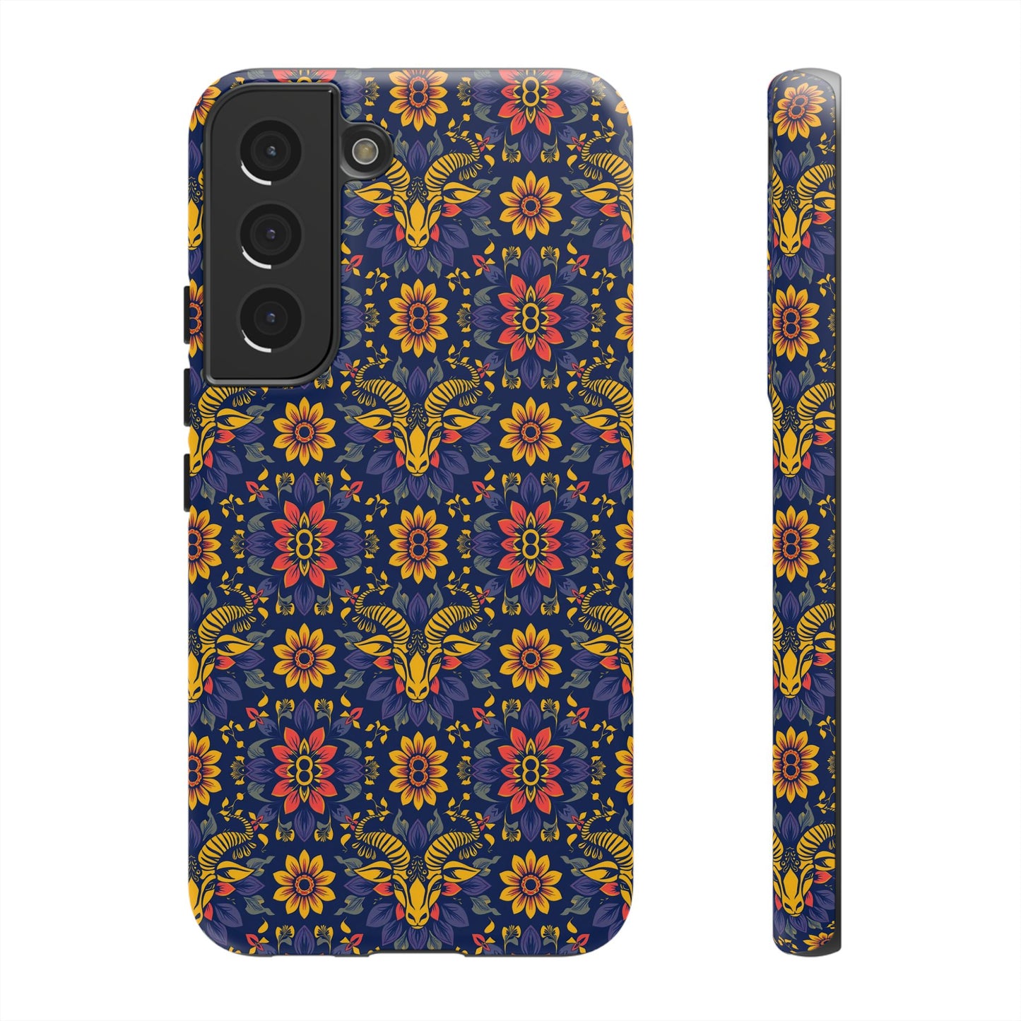 Tough Cases, Taurus, Zodiac v3, Flower Pattern