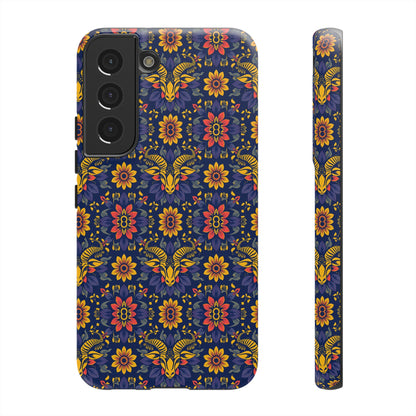 Tough Cases, Taurus, Zodiac v3, Flower Pattern