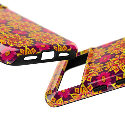 Tough Cases, Scorpio, Zodiac v1, Flower Pattern