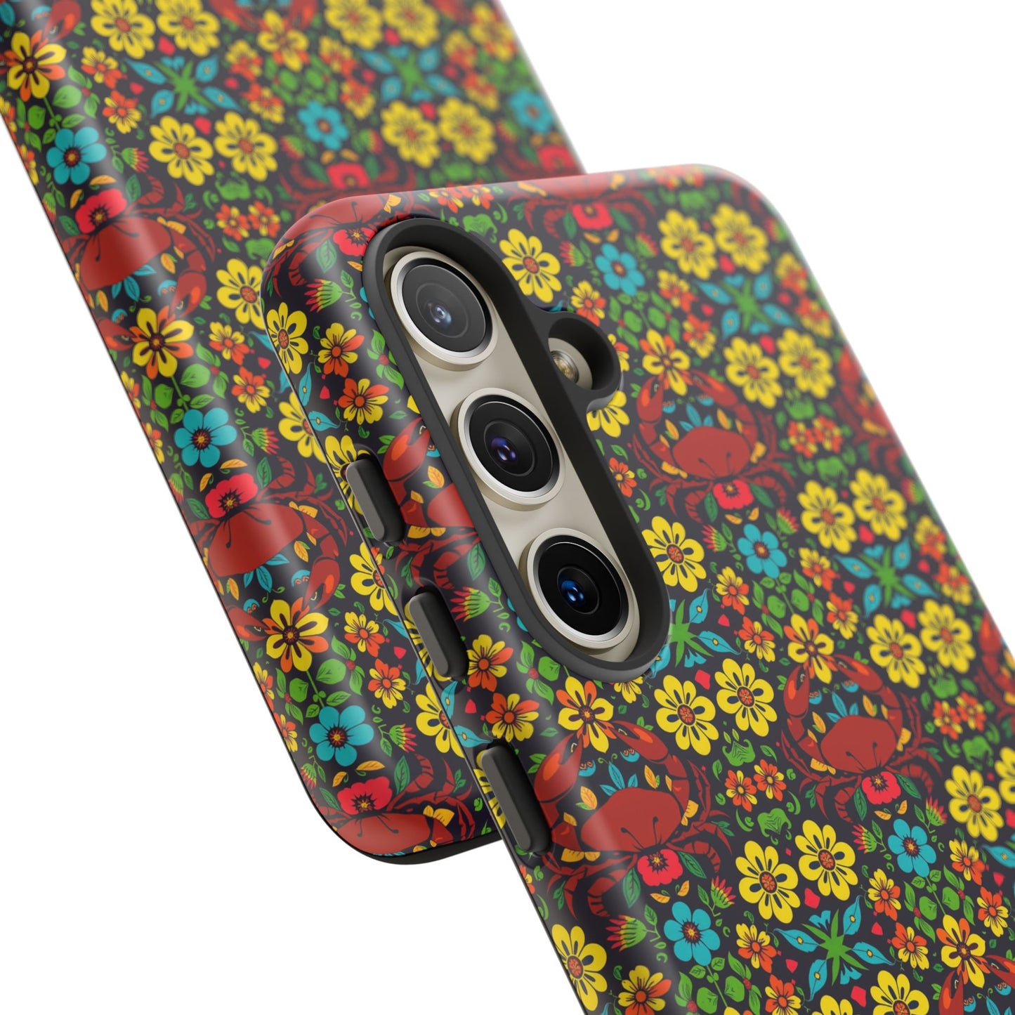 Tough Cases, Cancer, Zodiac v2, Flower Pattern