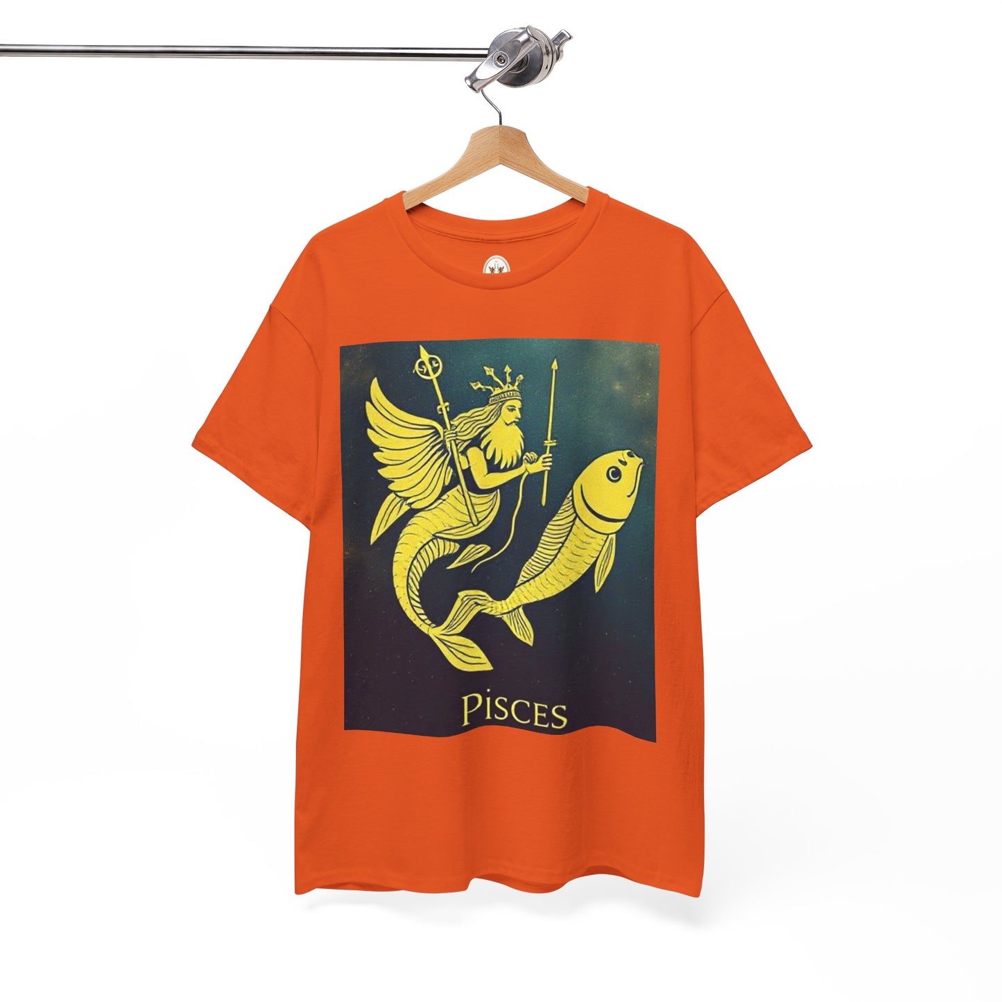 Unisex Heavy Cotton T-Shirt, Pisces Queen, Zodiac Design