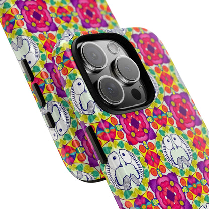 Tough Cases, Pisces, Zodiac v2, Flower Pattern