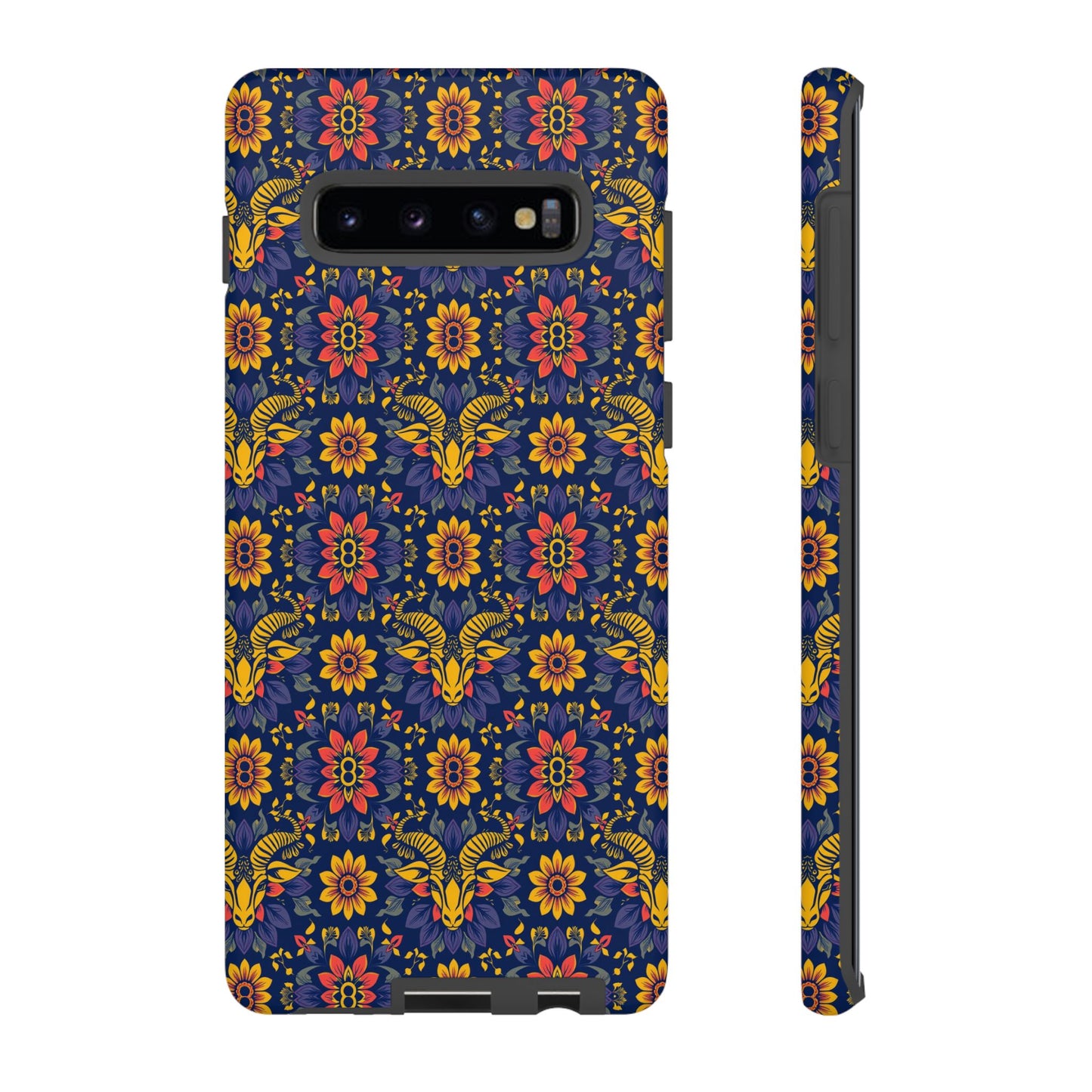 Tough Cases, Taurus, Zodiac v3, Flower Pattern