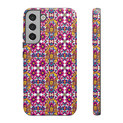 Tough Cases, Scorpio, Zodiac v2, Flower Pattern