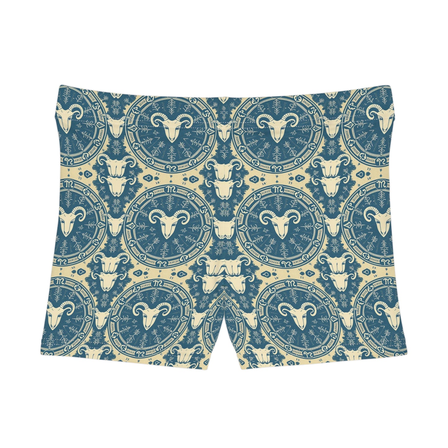 Women's Shorts, AOP, Aries, Zodiac Pattern