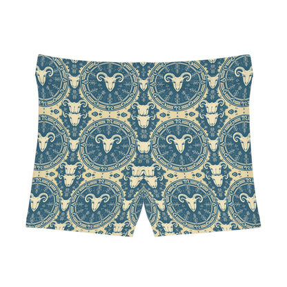 Women's Shorts, AOP, Aries, Zodiac Pattern