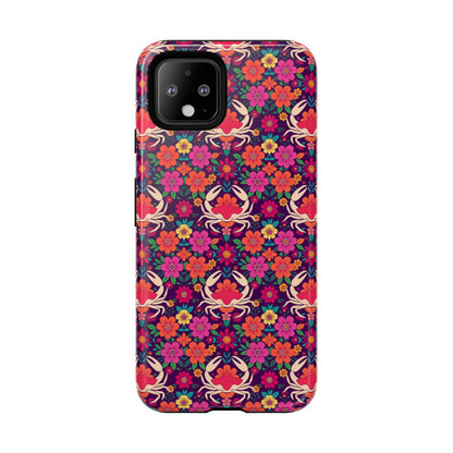Tough Cases, Cancer, Zodiac v1, Flower Pattern