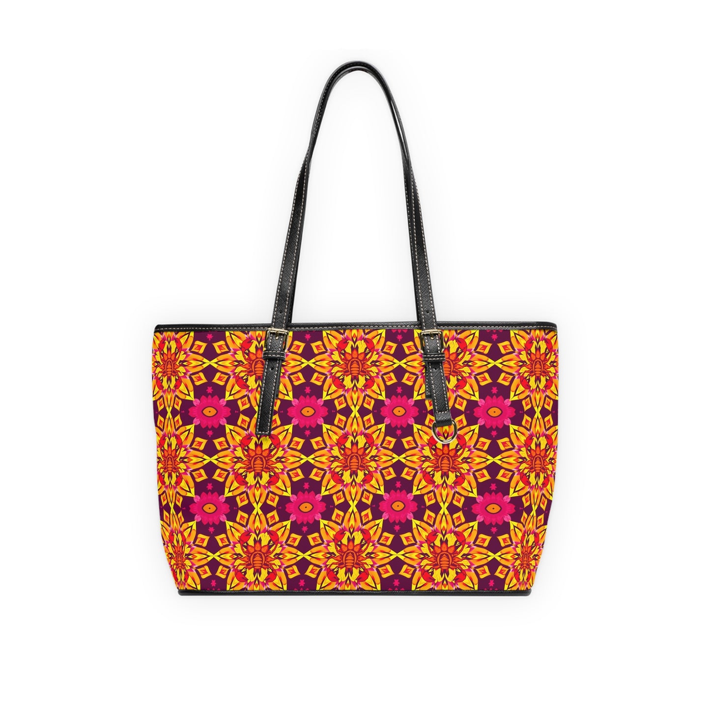 Leather Shoulder Bag, Scorpio, Zodiac v2, Flower Pattern
