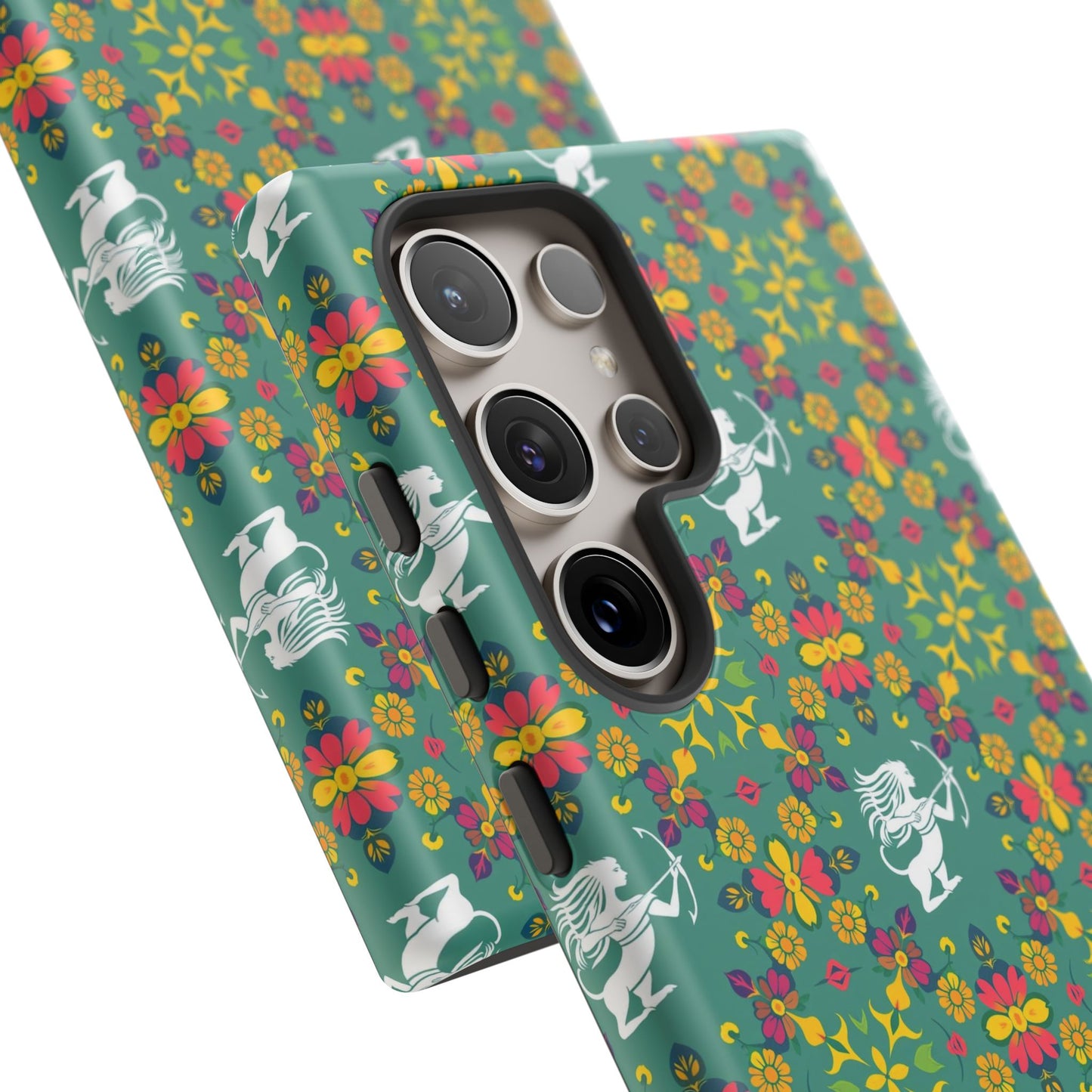 Tough Cases, Sagittarius, Zodiac, Flower Pattern