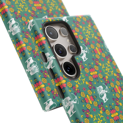 Tough Cases, Sagittarius, Zodiac, Flower Pattern