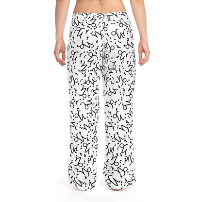 Women's Zodiac Pajama Pants (AOP) Capricorn Zodiac Sign