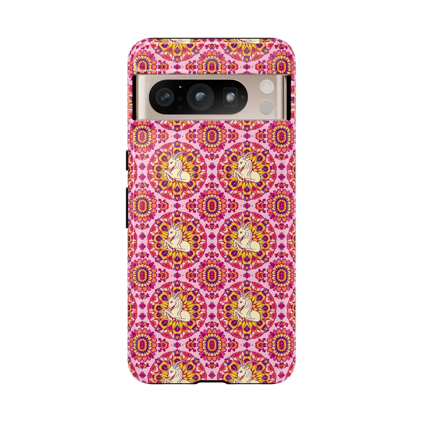Tough Cases, Capricorn, Zodiac v4, Flower Pattern