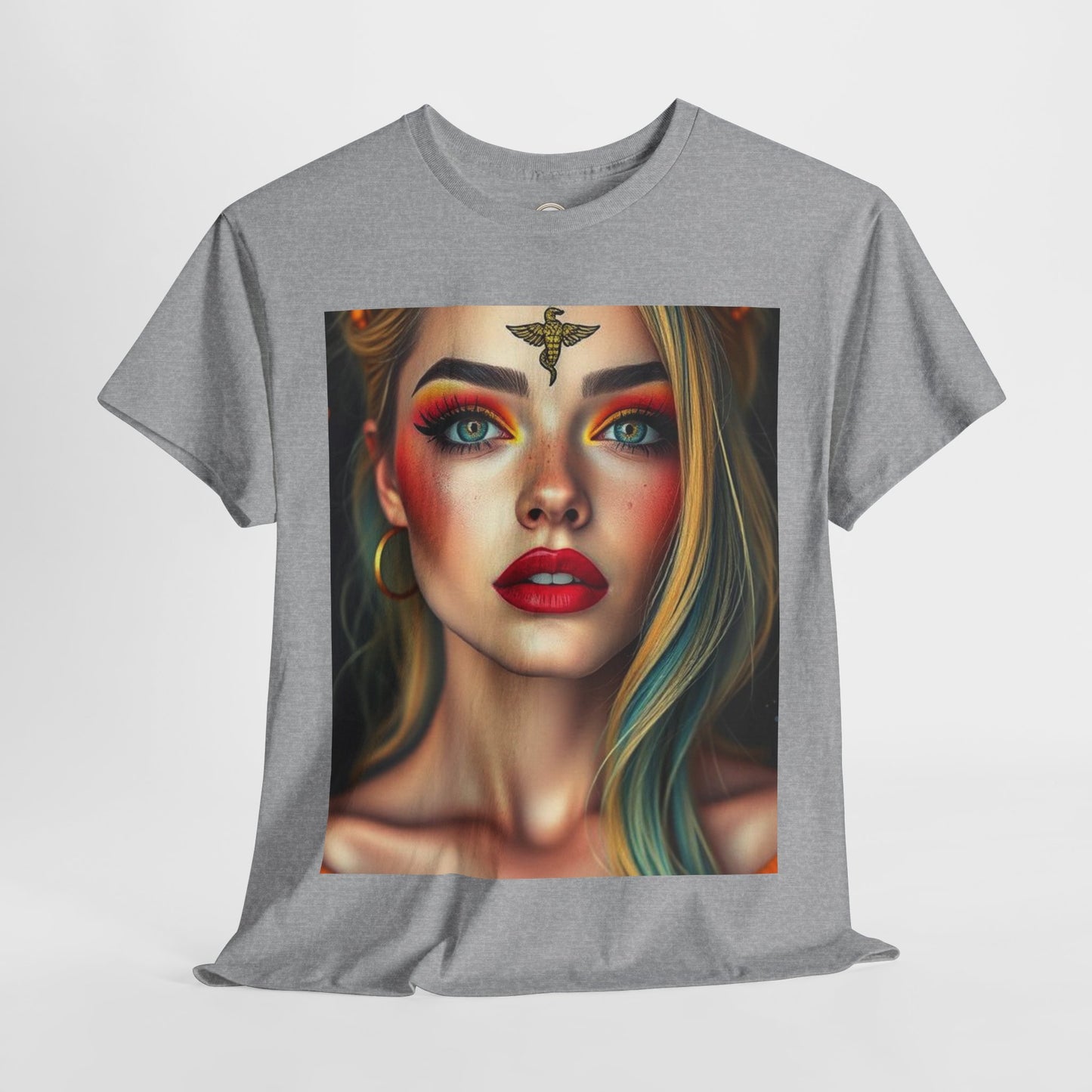 Unisex Heavy Cotton T-Shirt, Virgo, Zodiac, Sexy Art
