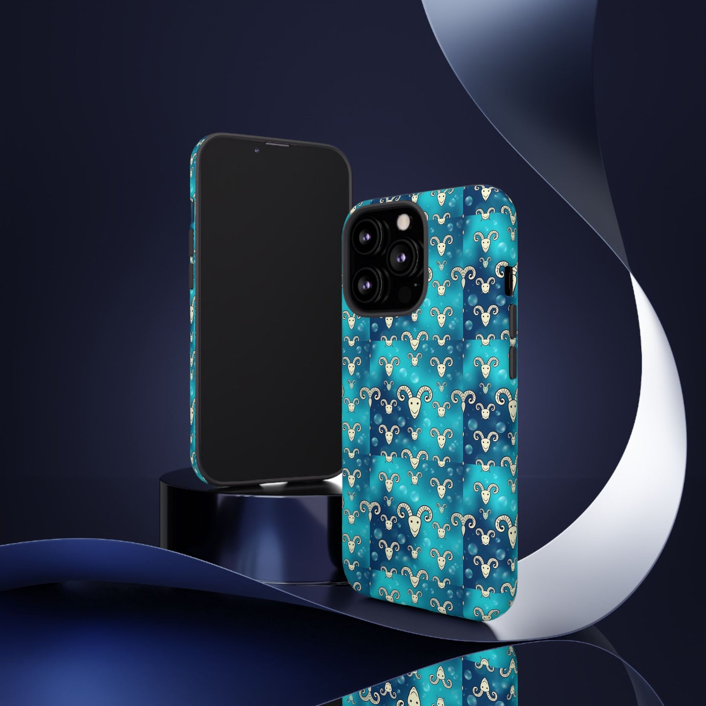 Tough Cases, Aries, Zodiac v1, Bubble Pattern