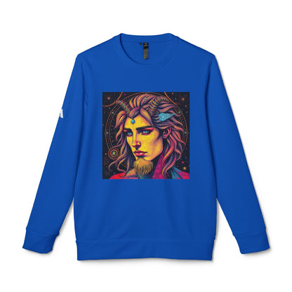 Adidas, Unisex Fleece Crewneck Sweatshirt, Aquarius, Pop Art v1, Zodiac