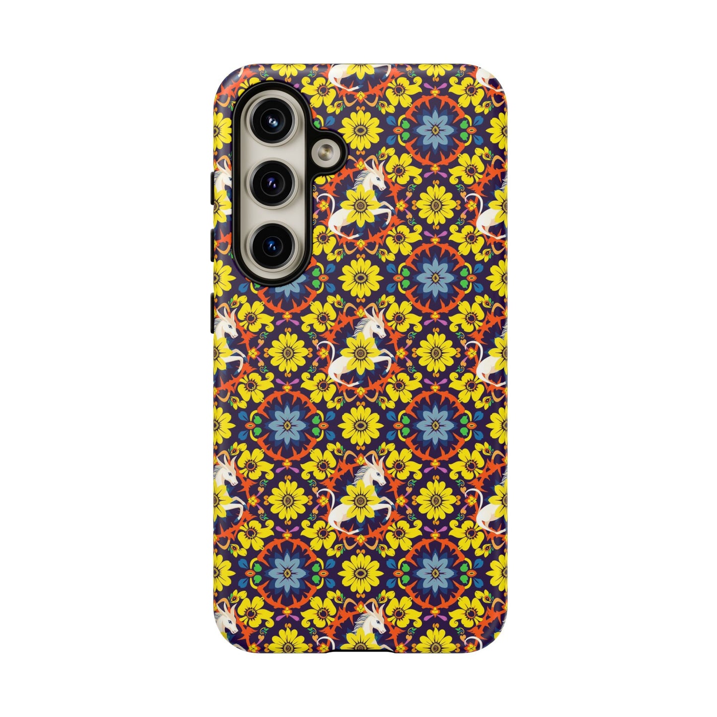 Tough Cases, Aquarius, Zodiac v3, Flower Pattern