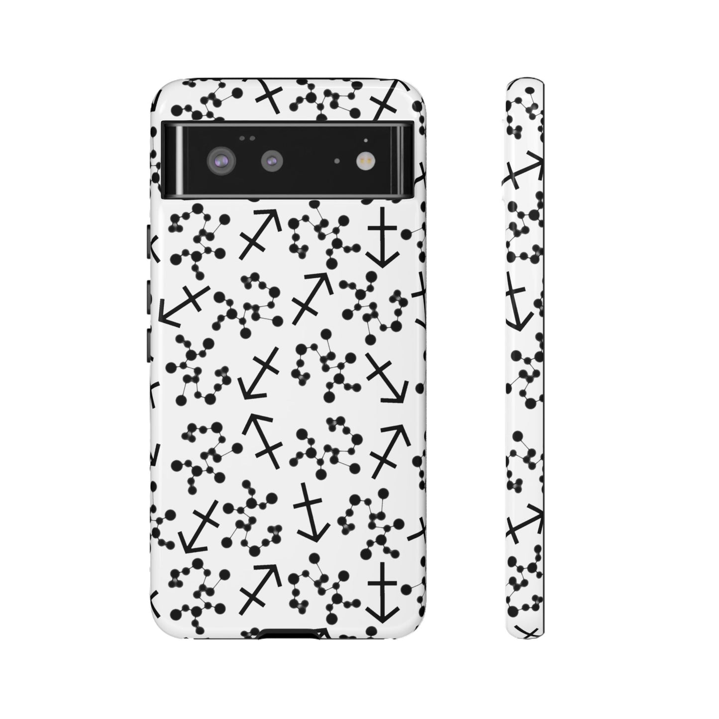 Tough Cases with the Sagittarius Zodiac sign for iPhone, Samsung Galaxy, and Google Pixel devices