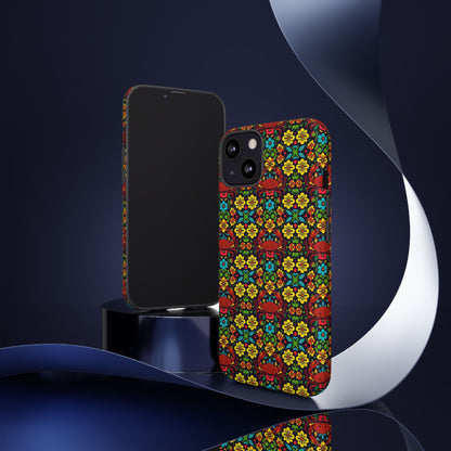 Tough Cases, Cancer, Zodiac v2, Flower Pattern