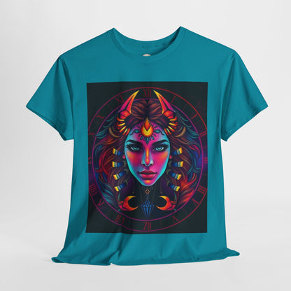 Unisex Heavy Cotton T-Shirt, Scorpio, Zodiac v4, Sexy Art