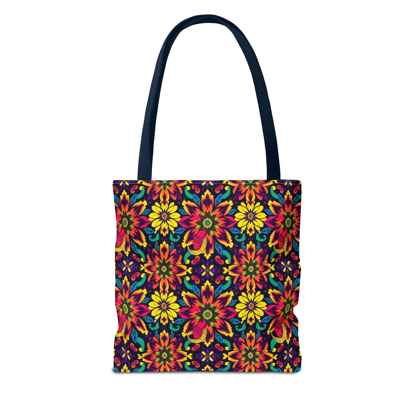 Tote Bag, (AOP), Capricorn, Zodiac, Flower Pattern
