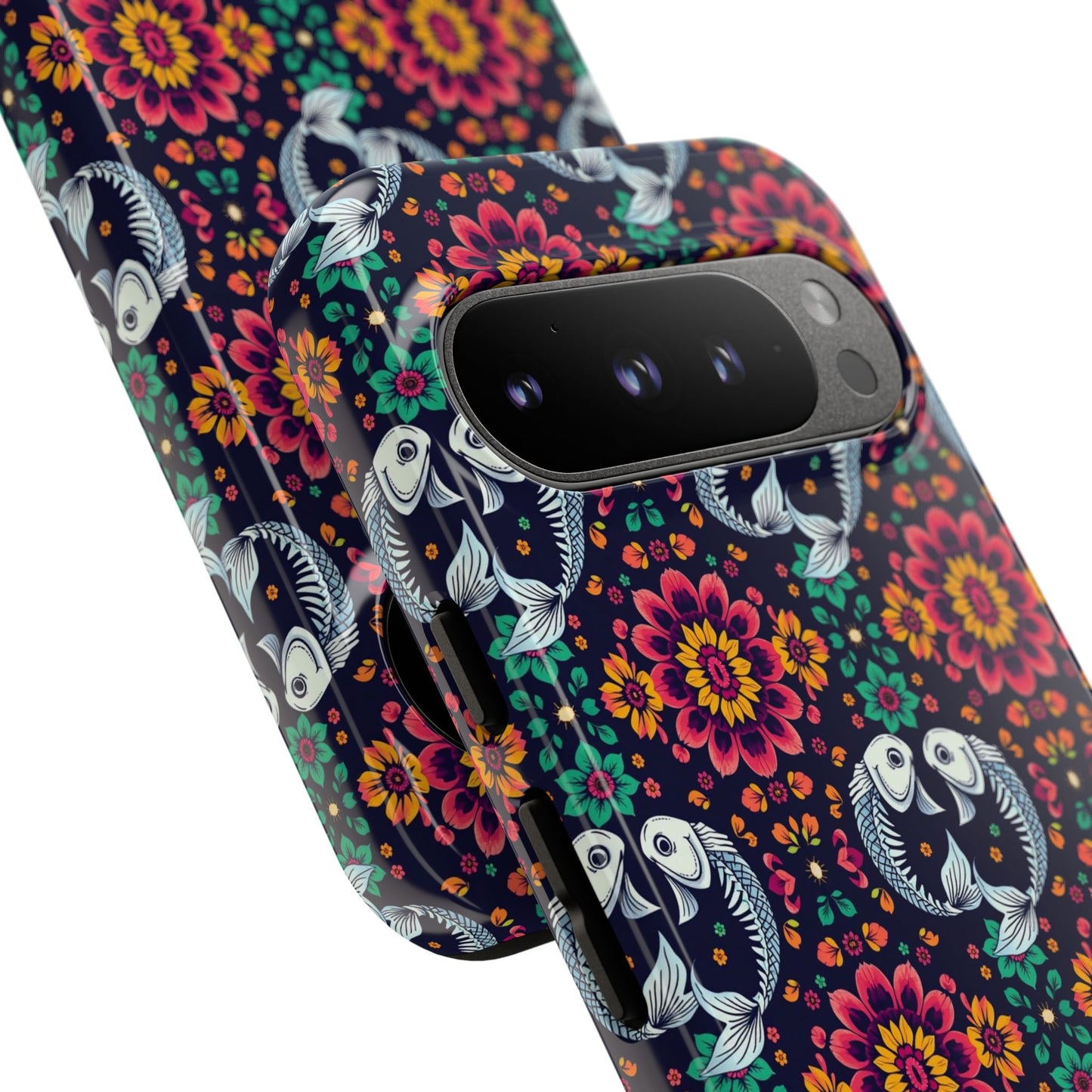 Tough Cases, Pisces, Zodiac v4, Flower Pattern