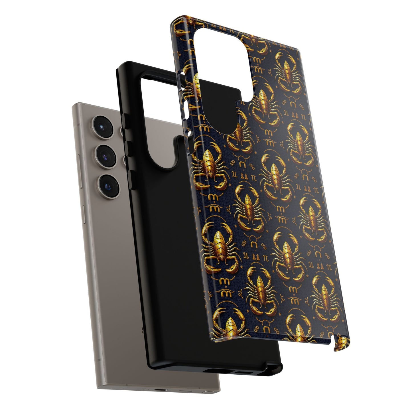 Tough Cases, Scorpio, Zodiac, Metal Pattern