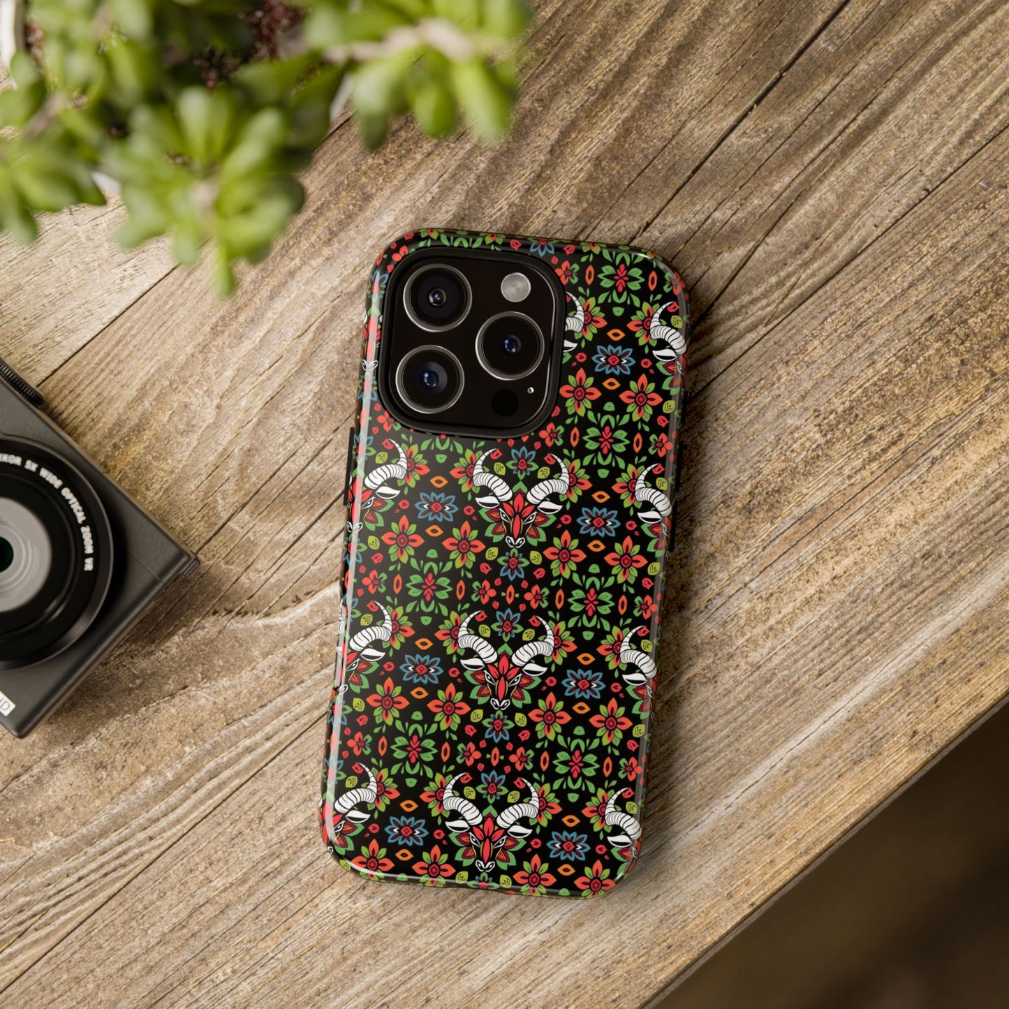 Tough Cases, Taurus, Zodiac v2, Flower Pattern