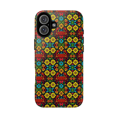 Tough Cases, Cancer, Zodiac v2, Flower Pattern