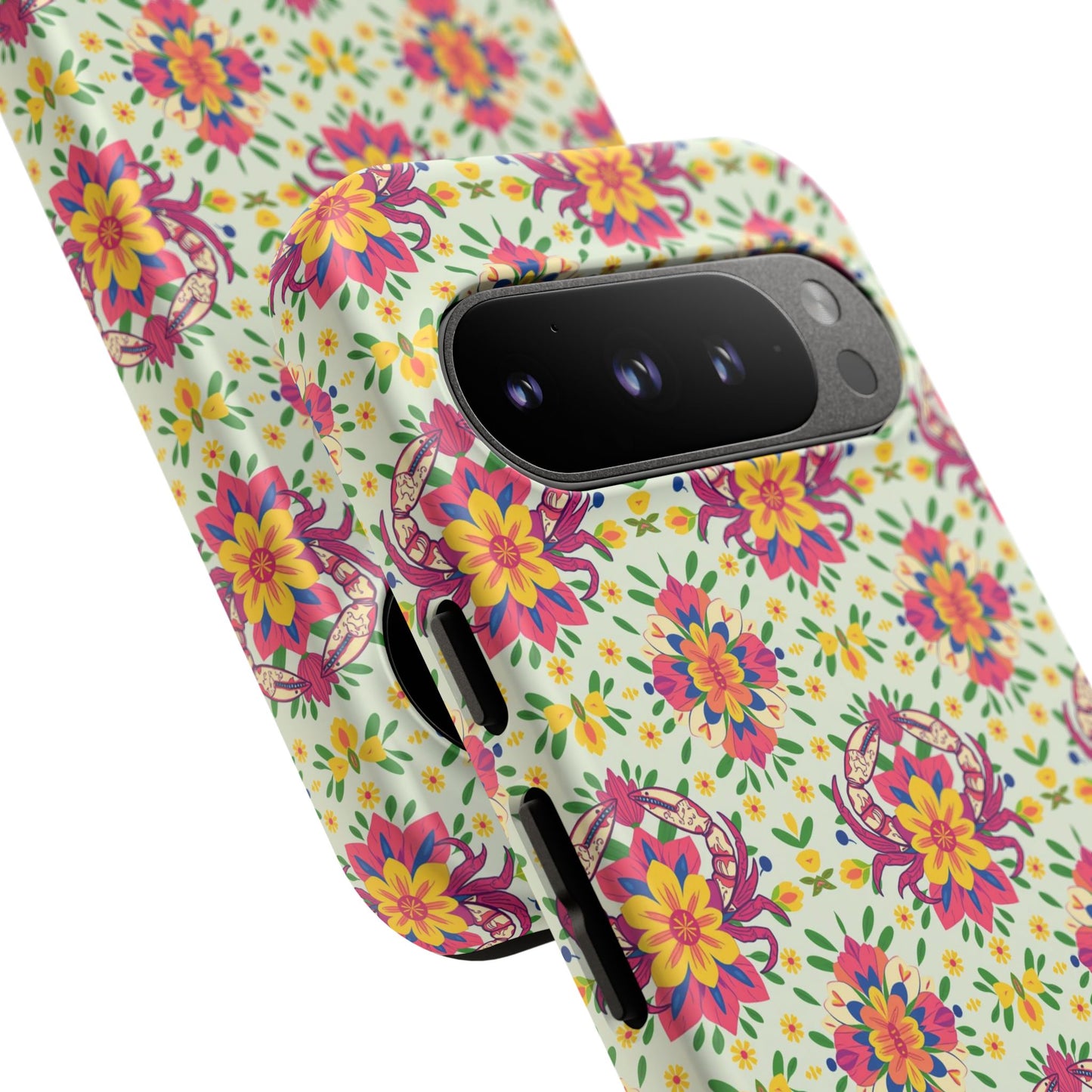 Tough Cases, Cancer, Zodiac v3, Flower Pattern