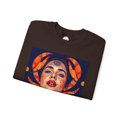 Unisex Heavy Blend™ Crewneck Sweatshirt, Cancer, Zodiac v1, Sexy Pattern